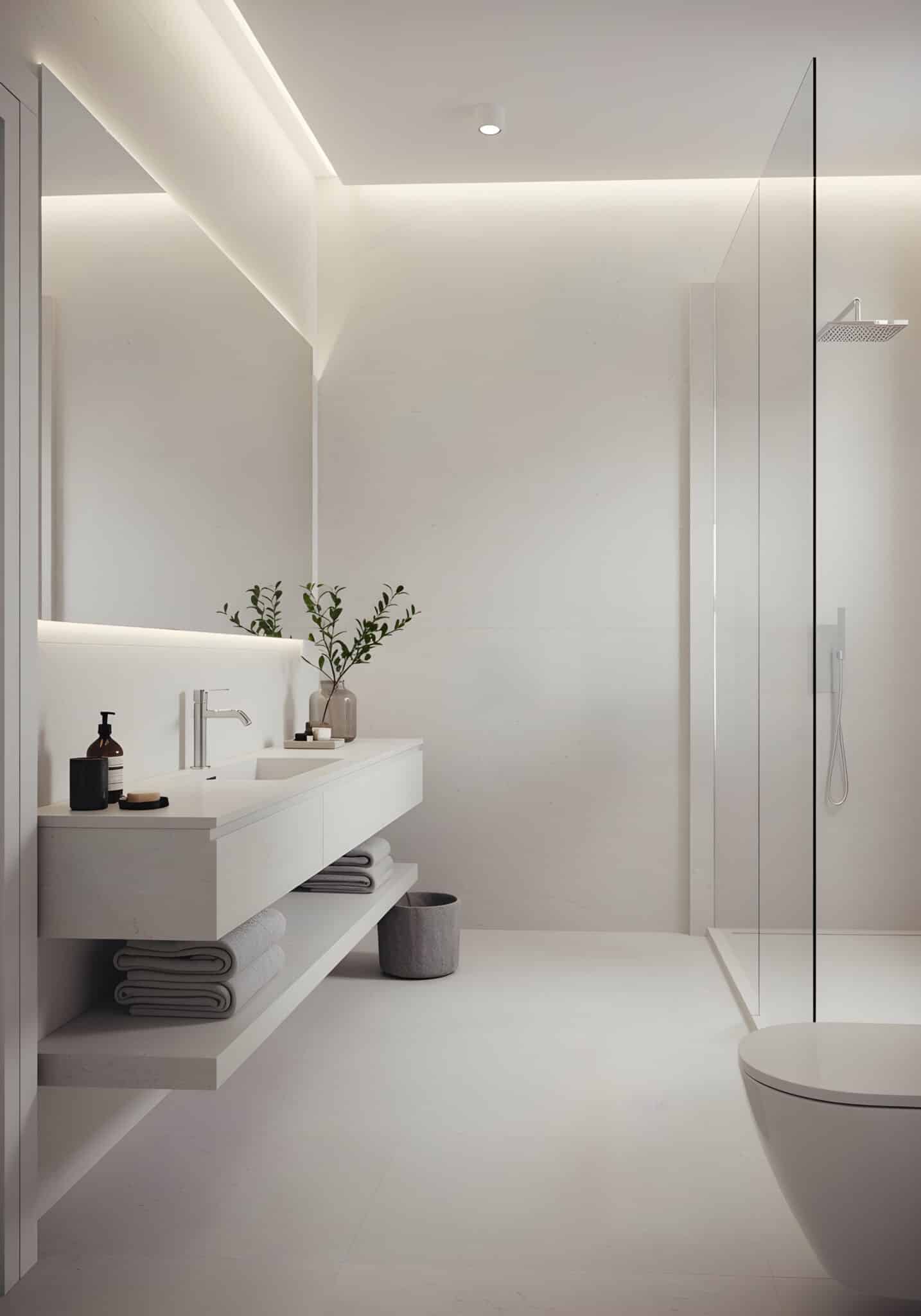 Salle de bain rénovée à Rouen